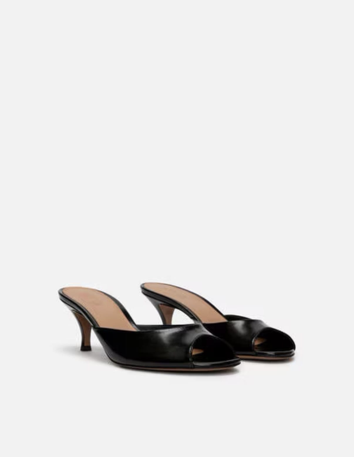 Black slingback pumps